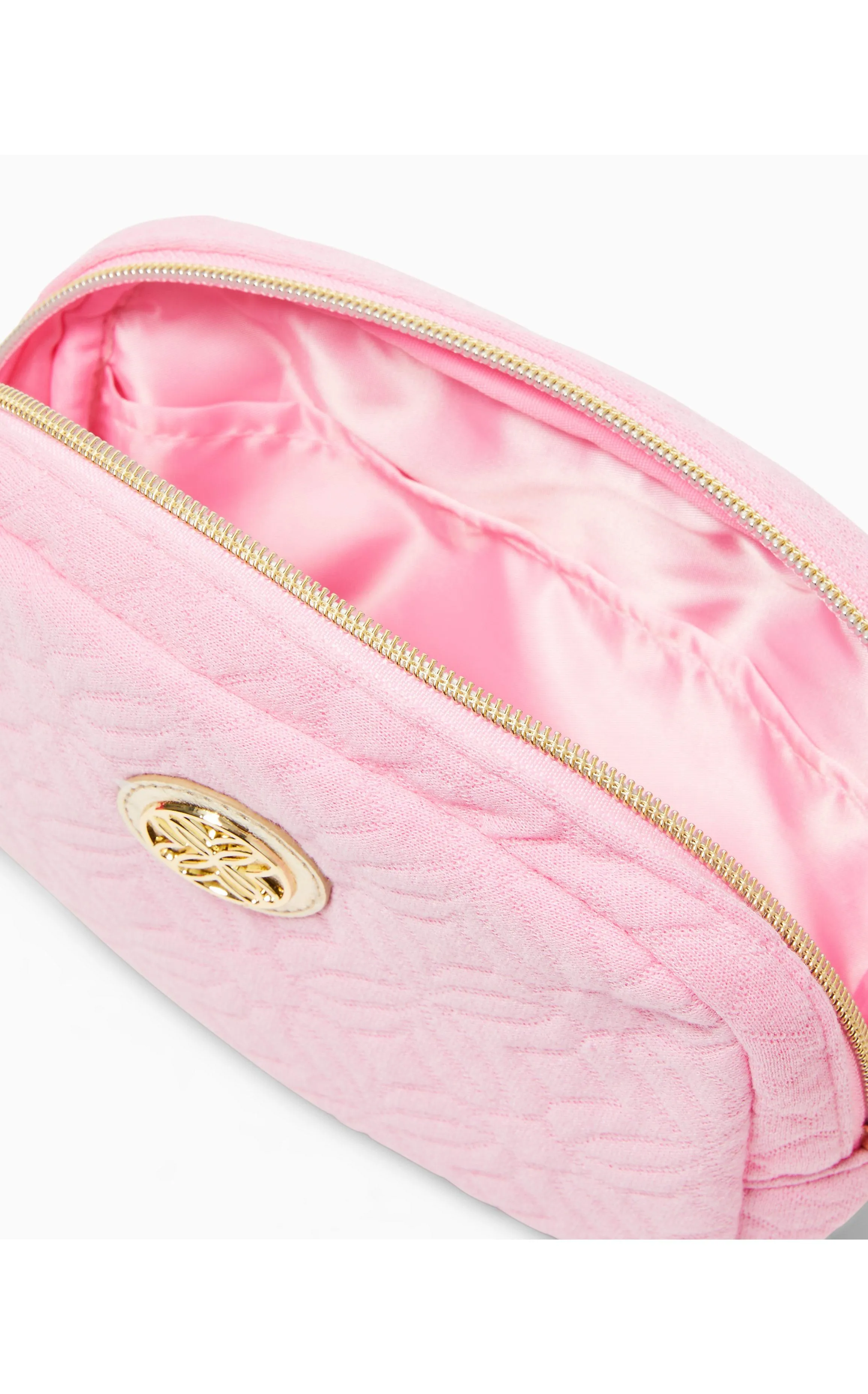 Jeanie Quilted Belt Bag Conch Shell Pink