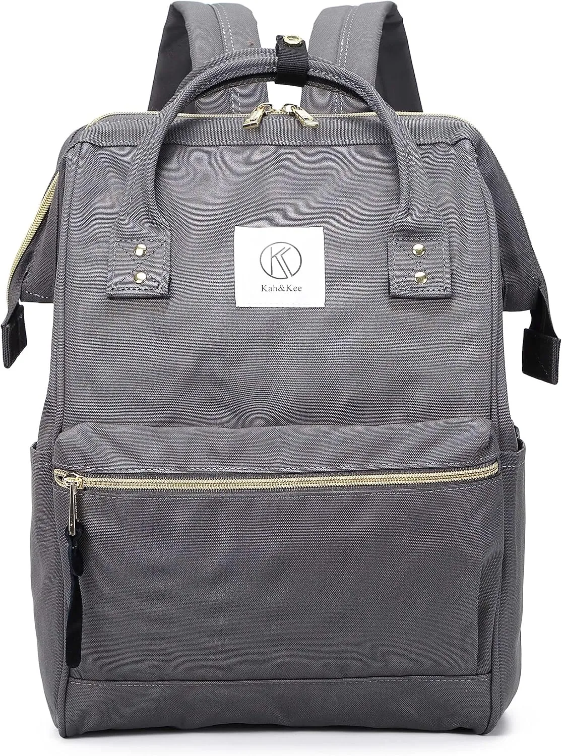 Kah&Kee Polyester Travel Backpack Functional Anti-theft School Laptop for Women Men (Heather Grey II, Medium)