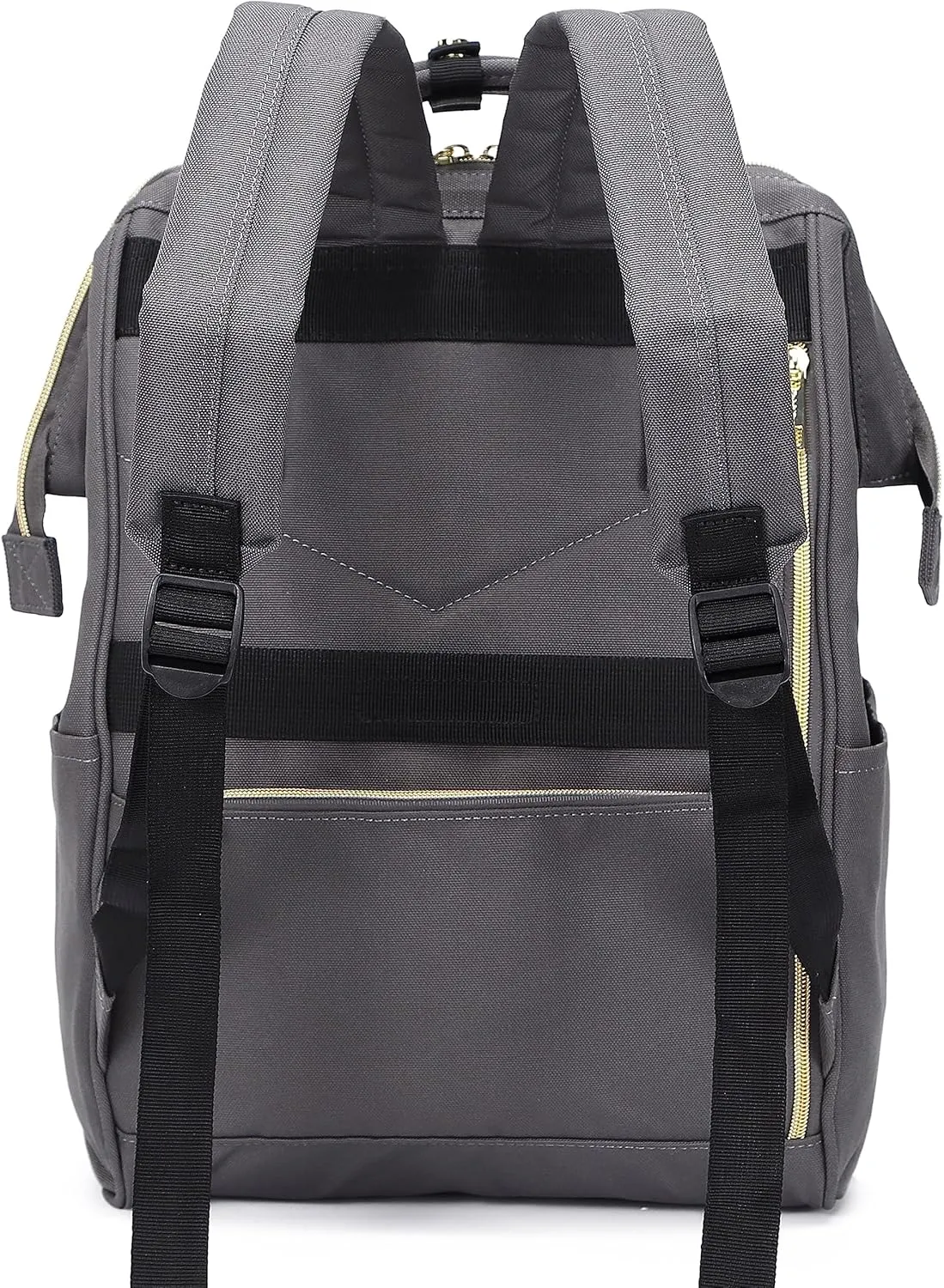Kah&Kee Polyester Travel Backpack Functional Anti-theft School Laptop for Women Men (Heather Grey II, Medium)