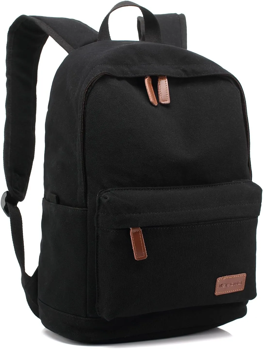kayond Casual Style Lightweight canvas Laptop Bag/Durable Travel backpacks/Rucksack for Men&Women/Fashion Backpack Fits 15 inch Notebook (Black)