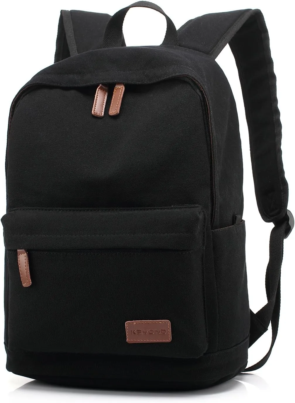kayond Casual Style Lightweight canvas Laptop Bag/Durable Travel backpacks/Rucksack for Men&Women/Fashion Backpack Fits 15 inch Notebook (Black)