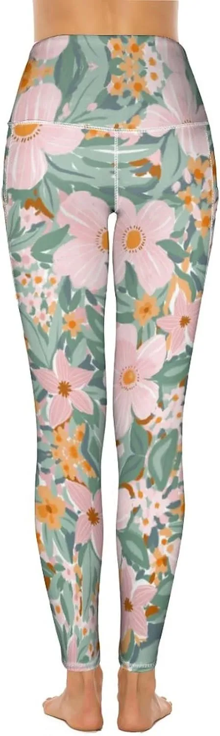 KevaMolly Women's Workout Leggings with Pockets - Thick, High-Waist, 4-Way Stretch Running Yoga Pants