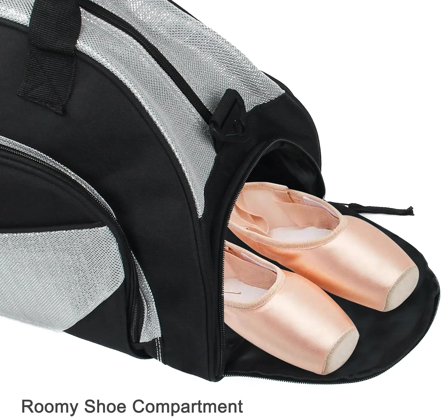 kilofly Ballet Dance Sports Gym Duffel Bag Travel Carry On   Handy Pouch