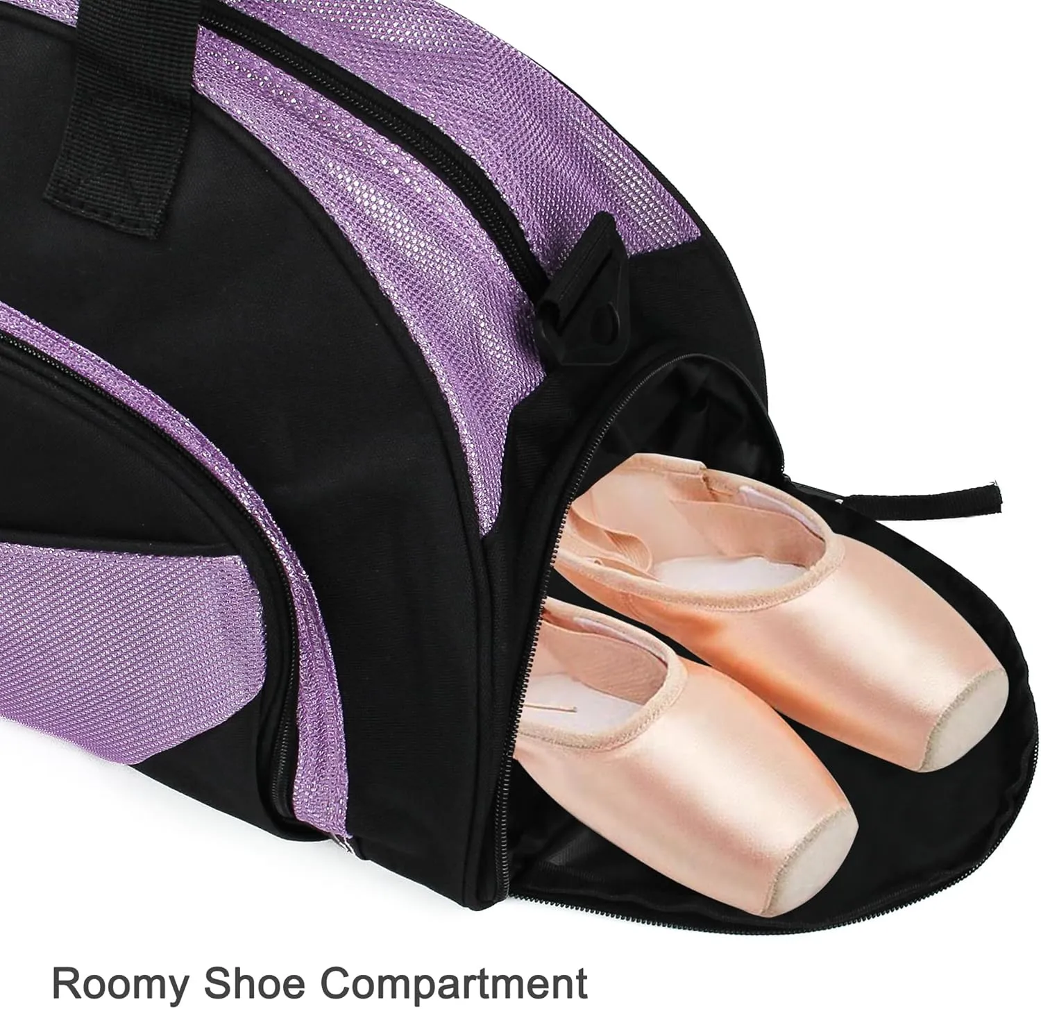 kilofly Ballet Dance Sports Gym Duffel Bag Travel Carry On   Handy Pouch