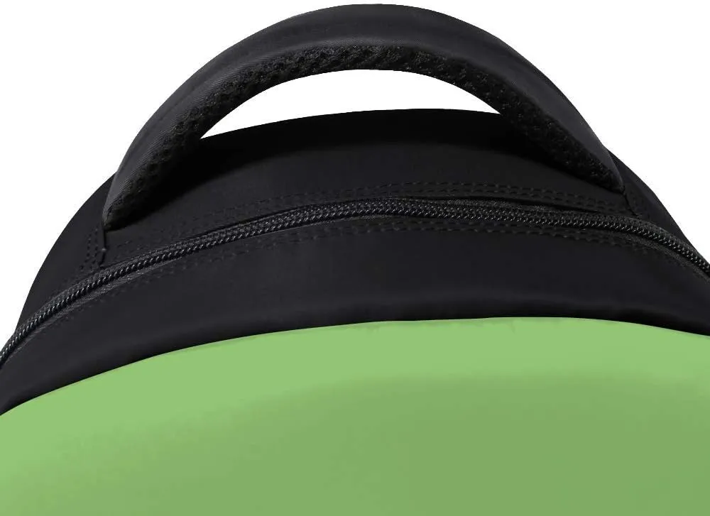 Kuizee Classic Backpack Schoolbag Adjustable Padded Shoulder Straps Daypack Dog Cute Animal Green Casual Bags Durable College Daily 16Inch