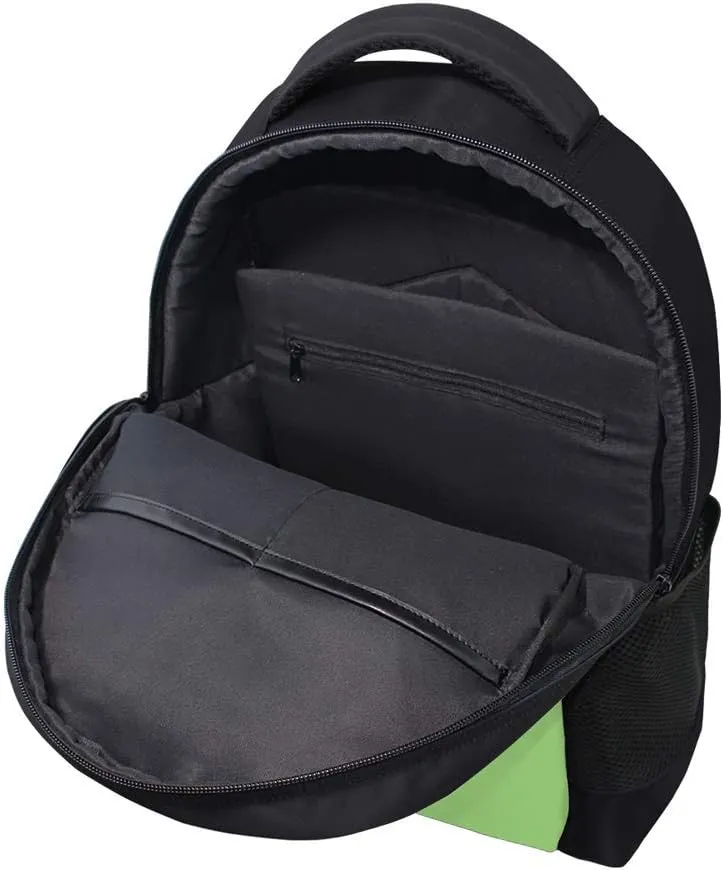 Kuizee Classic Backpack Schoolbag Adjustable Padded Shoulder Straps Daypack Dog Cute Animal Green Casual Bags Durable College Daily 16Inch