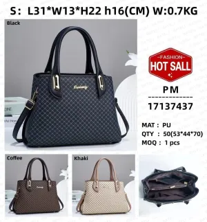 Ladies Large Capacity Handbag Classic Pu Leather Purses Shoulder Bag Fashion Crossbody Tote Wallets Camera Cases, One Color, One Size