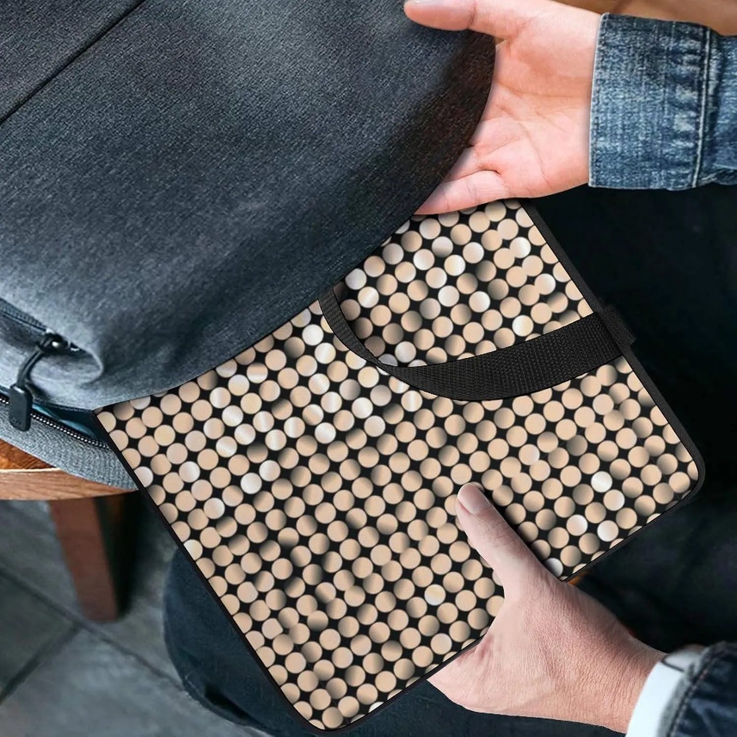 Laptop Case Sleeve Travel Golen Mosaic HandBag Laptop Bag Shock-proof Classic Protective Computer Cover Tote Briefcase