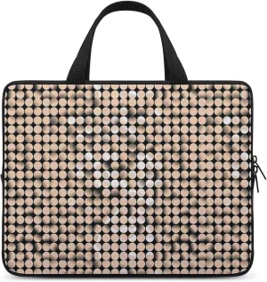 Laptop Case Sleeve Travel Golen Mosaic HandBag Laptop Bag Shock-proof Classic Protective Computer Cover Tote Briefcase