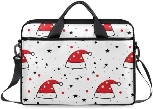 Laptop Shoulder Bag Christmas Modern Tablet Computer Notebook Sleeve Messenger Bags Carrying Case with Strap Briefcase Tote for 14 15 in Laptops