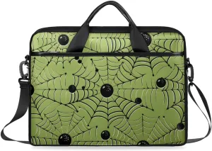 Laptop Shoulder Bag Halloween Modern Pattern Tablet Computer Notebook Sleeve Messenger Bags Carrying Case with Strap Briefcase Tote for 14 15 in Laptops