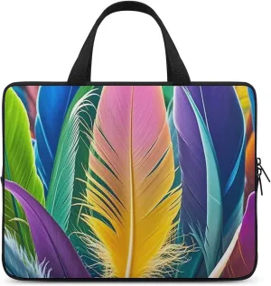 Laptop Sleeve with Handle Lots of Feathers Laptop Sleeve Bag Ultra-Thin Computer Bag Cover for 12-17 Inch