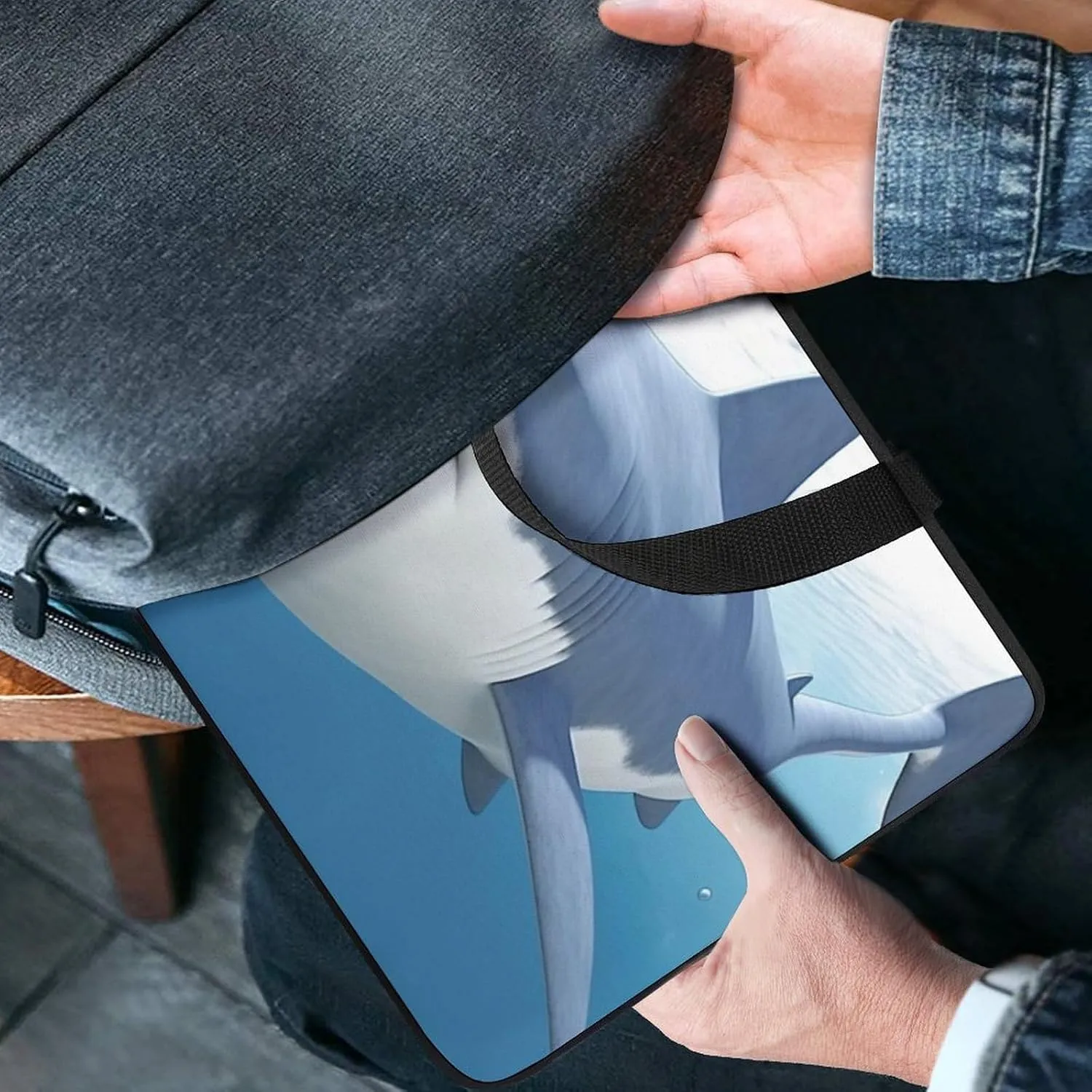 Laptop Sleeve with Handle White Shark Laptop Sleeve Bag Ultra-Thin Computer Bag Cover for 12-17 Inch