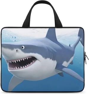 Laptop Sleeve with Handle White Shark Laptop Sleeve Bag Ultra-Thin Computer Bag Cover for 12-17 Inch