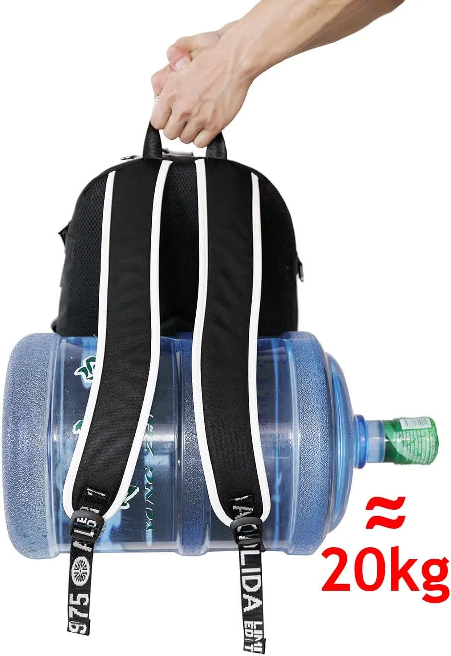 Large Capacity Custom Laptop Backpack With USB Charging Port, Personalized College Bag, Durable Outdoor Bags Mochila (Blue)