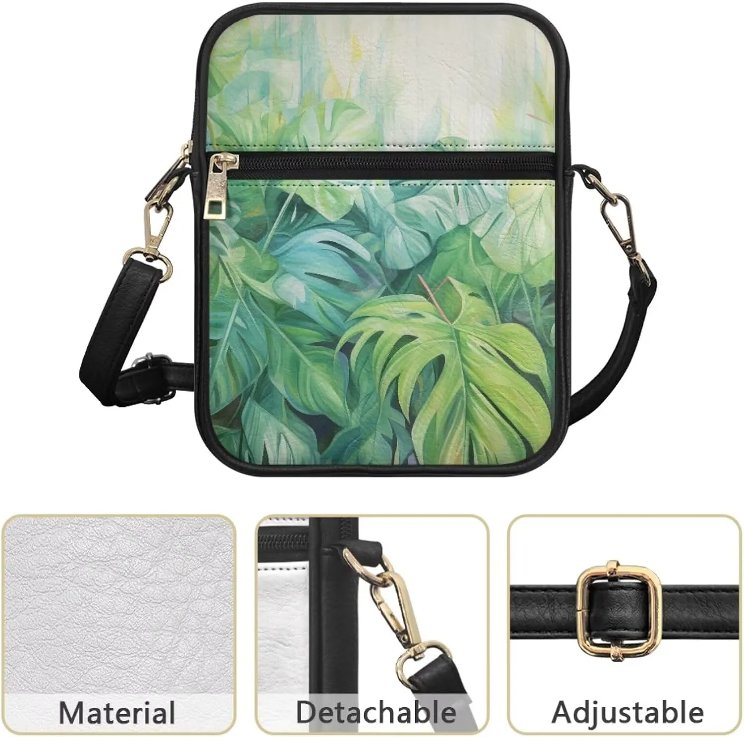 Leather Small Crossbody Bags for Women Cross Body Shoulder Purse Trendy Crossbody Phone Purses Handbags