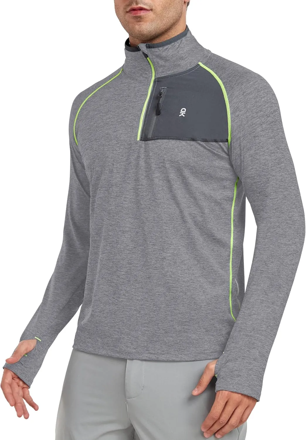 Little Donkey Andy Men's Long Sleeve Quick Dry Lightweight Running Exercise Sports T-Shirt Top