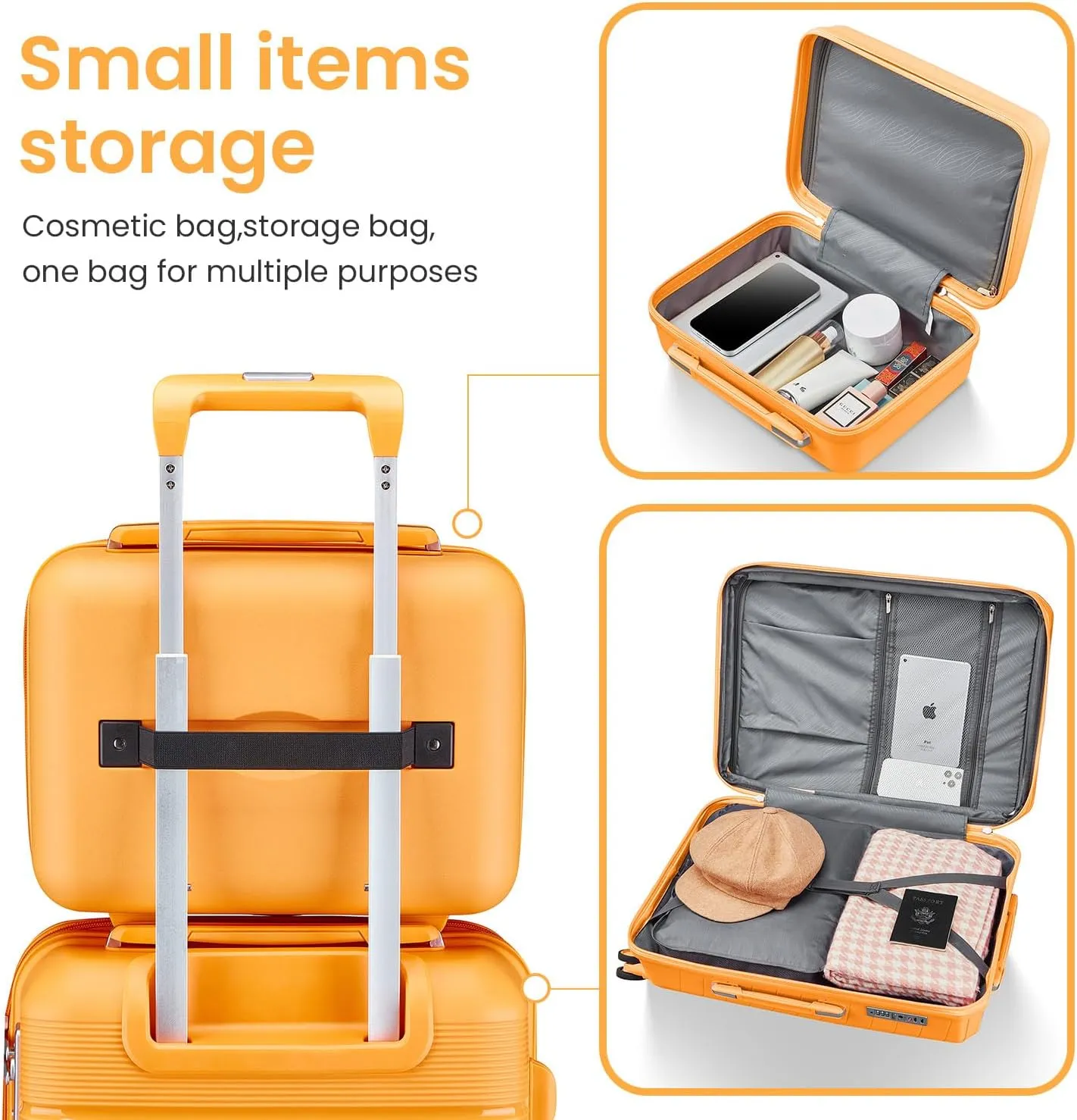 Luggage Sets 4 Piece (14"/20"/24"/28") PP Lightweight & Durable Expandable suitcase
