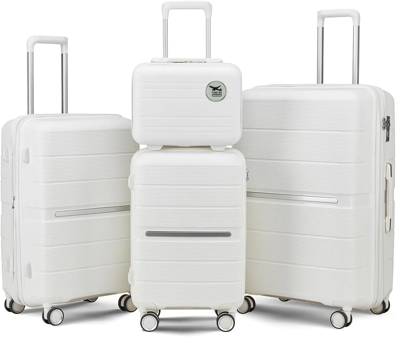 Luggage Sets 4 Piece (14"/20"/24"/28") PP Lightweight & Durable Expandable suitcase