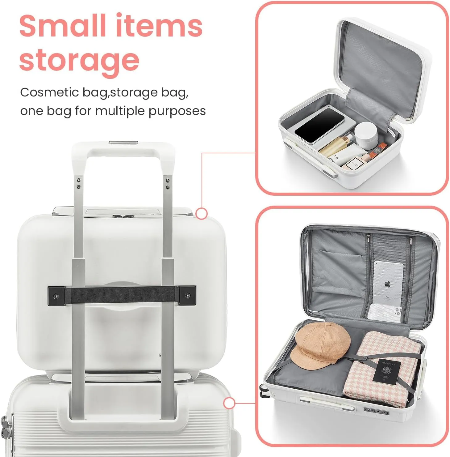 Luggage Sets 4 Piece (14"/20"/24"/28") PP Lightweight & Durable Expandable suitcase