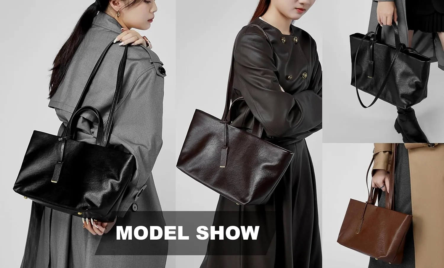 luxury Genuine Leather Women Tote Bag Soft Handbags Vintage Shoulder Purses Fashion Top Handle Bag Large Capacity