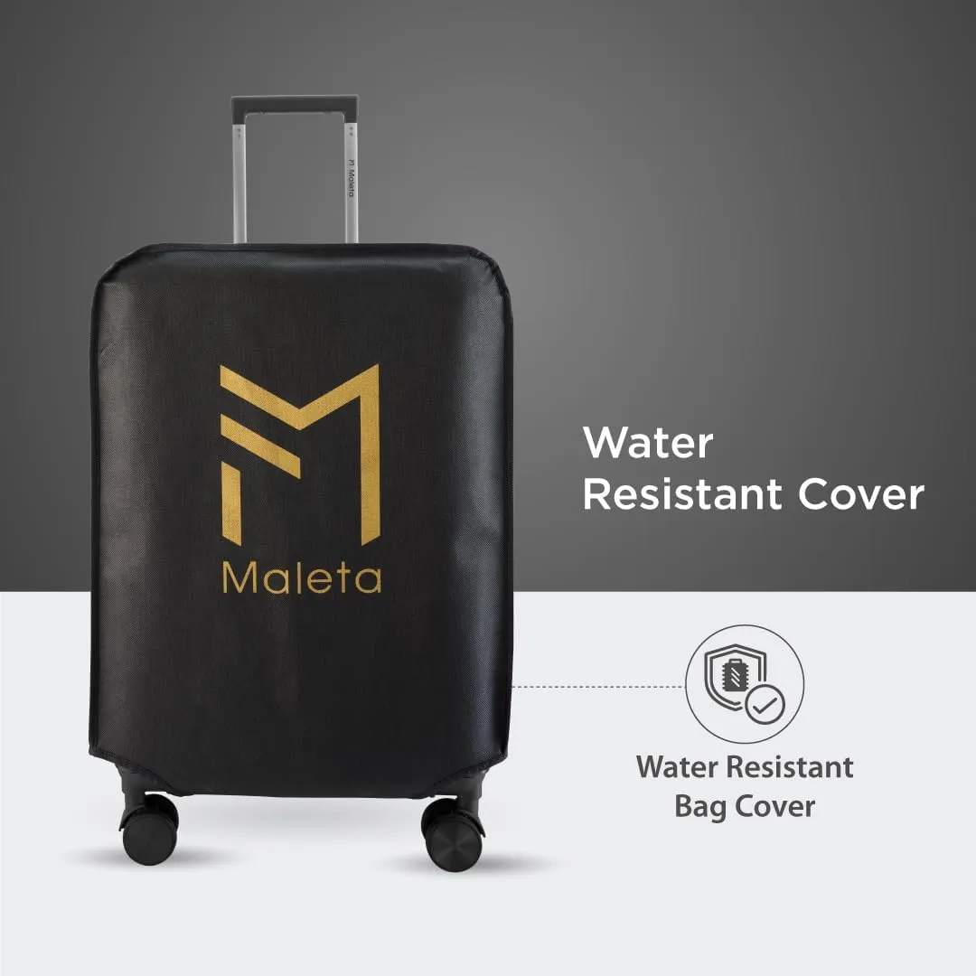 Maleta Crown Series Cabin Trolley Bag Aluminium Frame, 20 inch, 8 Spinner Wheels, Dual TSA Lock Trolley Bags for Travel Suitcase for Travel Bags for Travelling (Grey, Cabin-Small)
