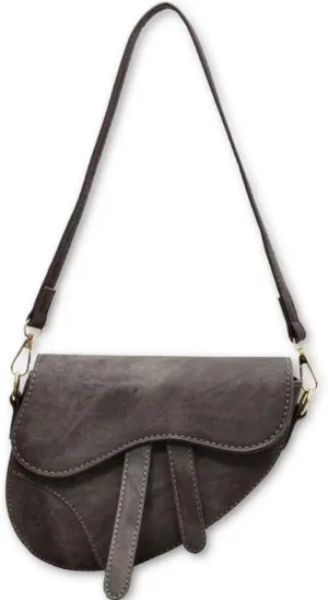 Mini Saddle Shoulder Bags for Women Trendy Clutch Purse Small Crossbody Bag Satchel Bags Handbag PU Vegan Leather