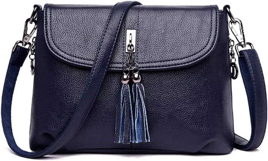 MINTEGRA Crossbody Bag for Women with Tassel Functional Shoulder Purse Saddle Messenger Bag