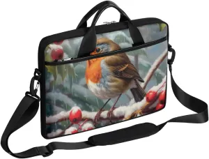 Modern Christmas Style Laptop Shoulder Bag Tablet Computer Notebook Sleeve Messenger Bags Carrying Case with Strap Briefcase Tote for 14 15 in Laptops