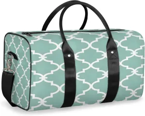 Morocco Modern Travel Duffle Bag, Sports Gym Bags for Women Men, Carry On Weekender Overnight Workout Airplane Trips Bag
