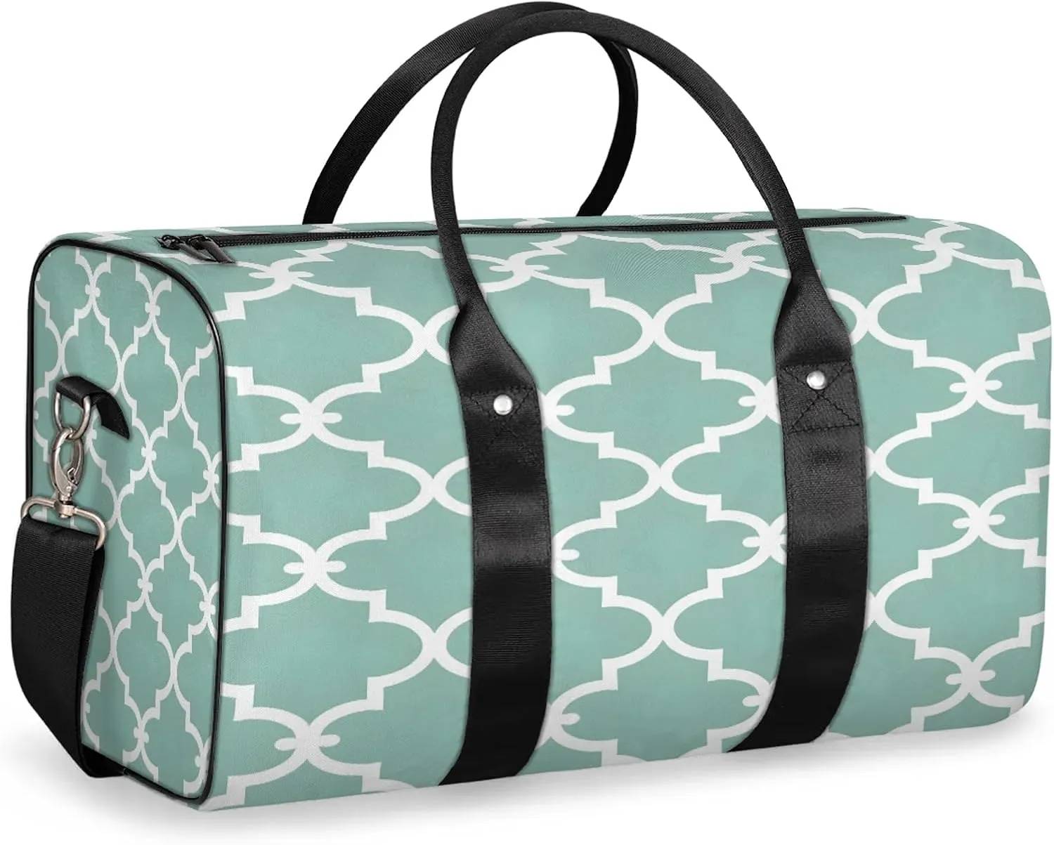 Morocco Modern Travel Duffle Bag, Sports Gym Bags for Women Men, Carry On Weekender Overnight Workout Airplane Trips Bag