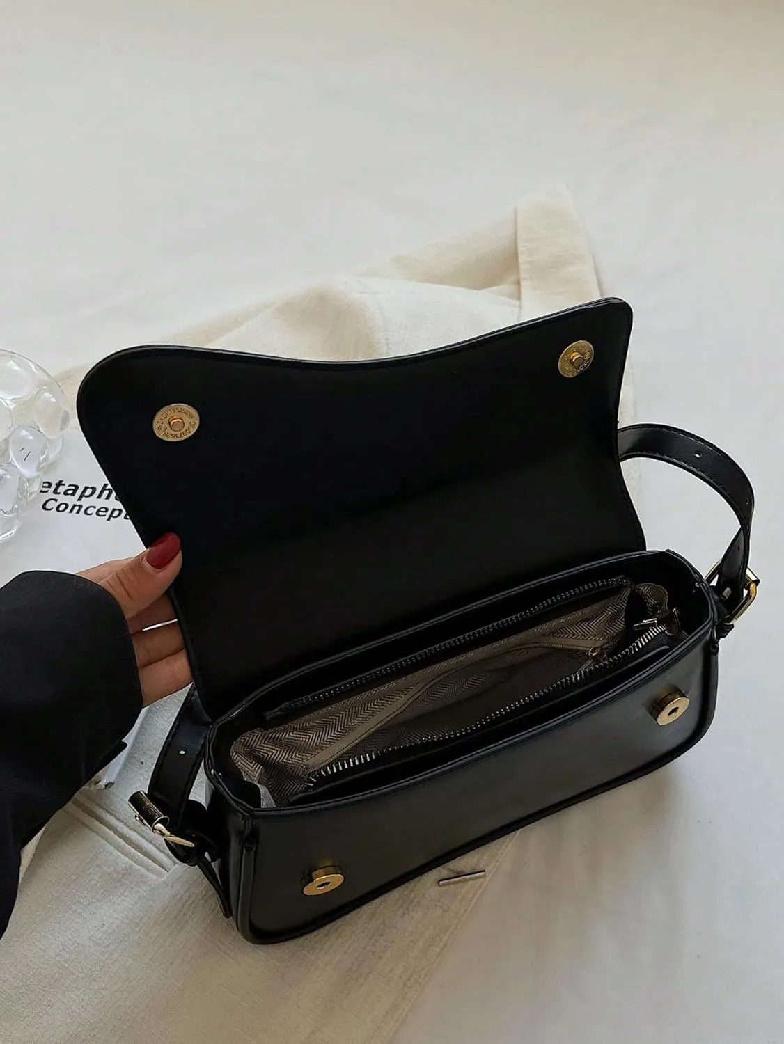OYOANGLE Women's Pu Leather Flap Shoulder Bags Classic Hobo Clutch Purse Handbag Purses with Zipper Closure