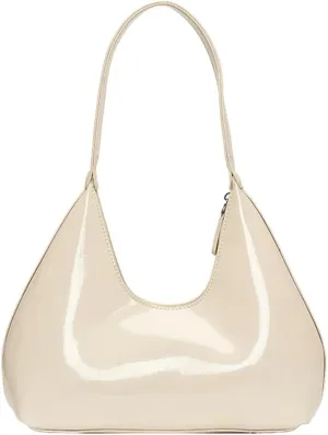 Patent Crescent Shoulder Bags Retro Classic Clutch Hobo Tote Bag Satchel Purse for Going out