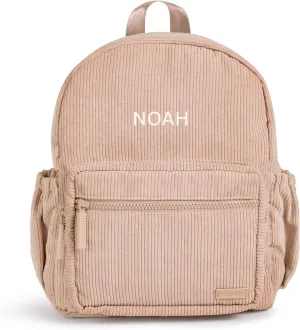 Personalized Toddler Backpack,Custom Daycare Bag For Boys & Girls,Machine-Washable Small Diaper Bag,Preschool Book bag, Birthday & Babyshower Gift, Kindergarten bag For 2-4 year old Kids (Iced Latte)