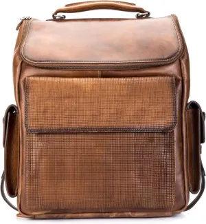 Premium Real Leather Laptop Backpack - Business & Travel Bag for Men & Women - Designer Computer Backpack
