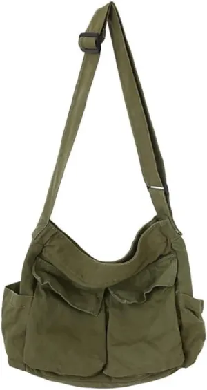 Purse Canvas Sling Bag Aesthetic Tote Large Handbags Fairy Grunge Hipster Hobo Boho Hippie Crossbody Bag