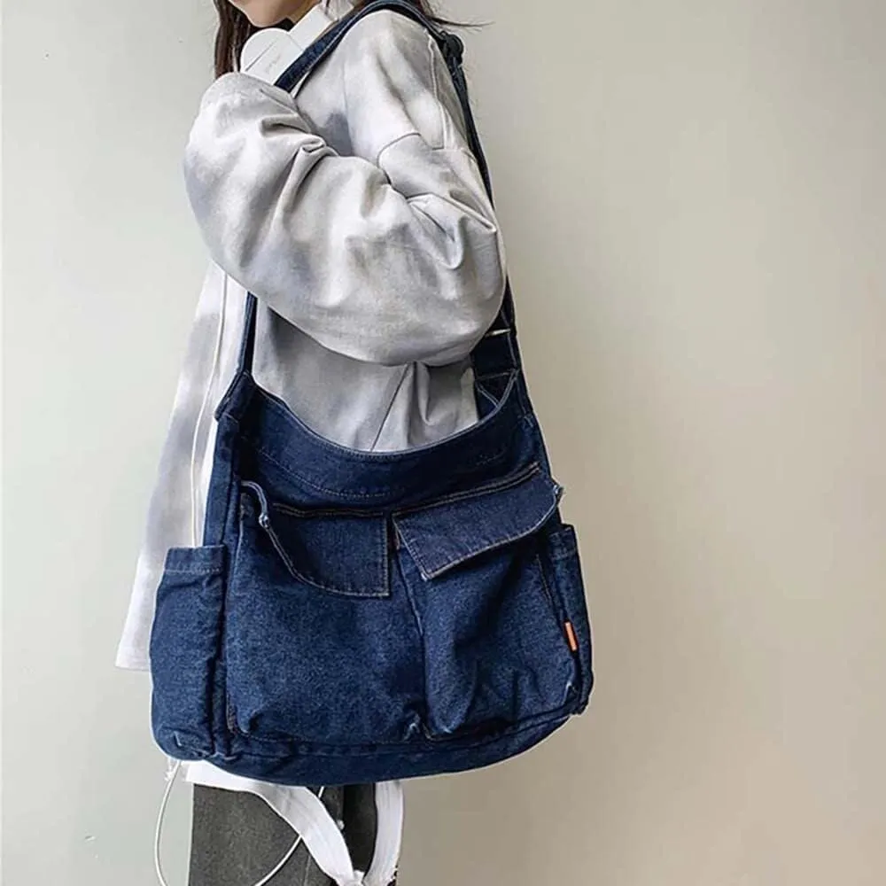 Purse Canvas Sling Bag Aesthetic Tote Large Handbags Fairy Grunge Hipster Hobo Boho Hippie Crossbody Bag