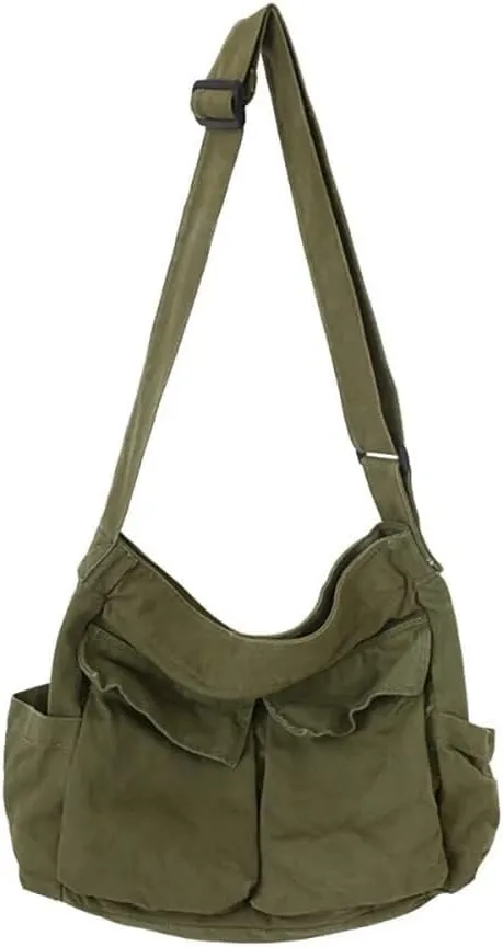 Purse Canvas Sling Bag Aesthetic Tote Large Handbags Fairy Grunge Hipster Hobo Boho Hippie Crossbody Bag
