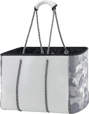 QOGiR Neoprene Multipurpose Beach Bag Tote with Inner Zipper Pocket    