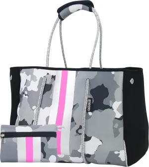 QOGiR Neoprene Multipurpose Beach Bag Tote with Inner Zipper Pocket    