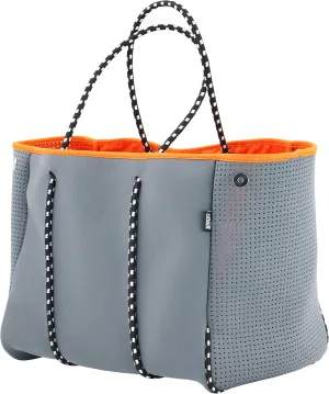 QOGiR Neoprene Multipurpose Beach Bag Tote with Inner Zipper Pocket    