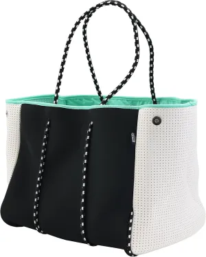 QOGiR Neoprene Multipurpose Beach Bag Tote with Inner Zipper Pocket    