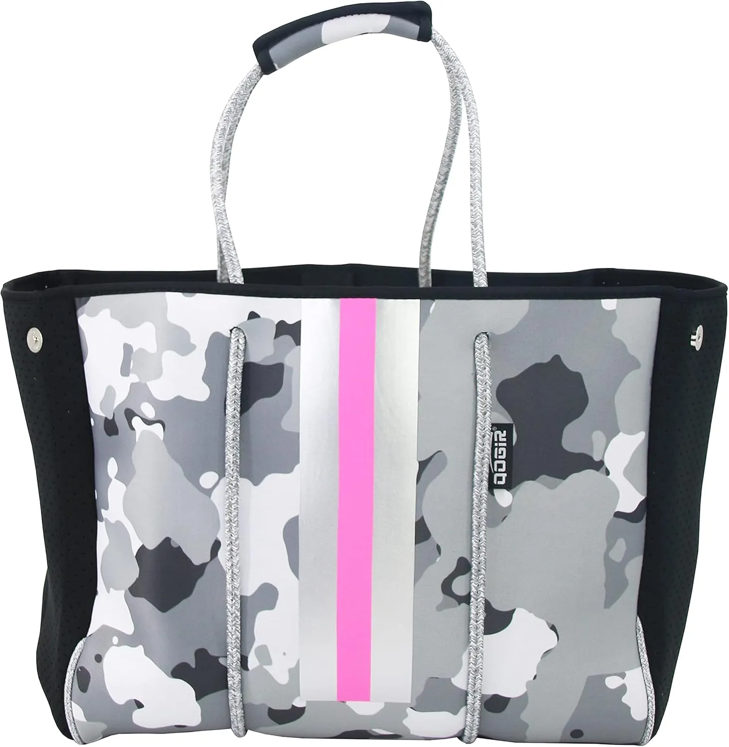 QOGiR Neoprene Multipurpose Beach Bag Tote with Inner Zipper Pocket    