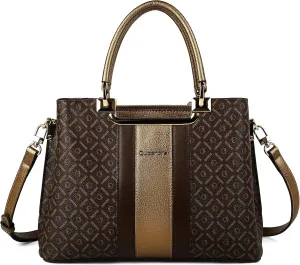 Queenoris Tote Bag for Women, Designer Fashion Purses Top Handle Satchel Large Capacity Classic Shoulder Bags
