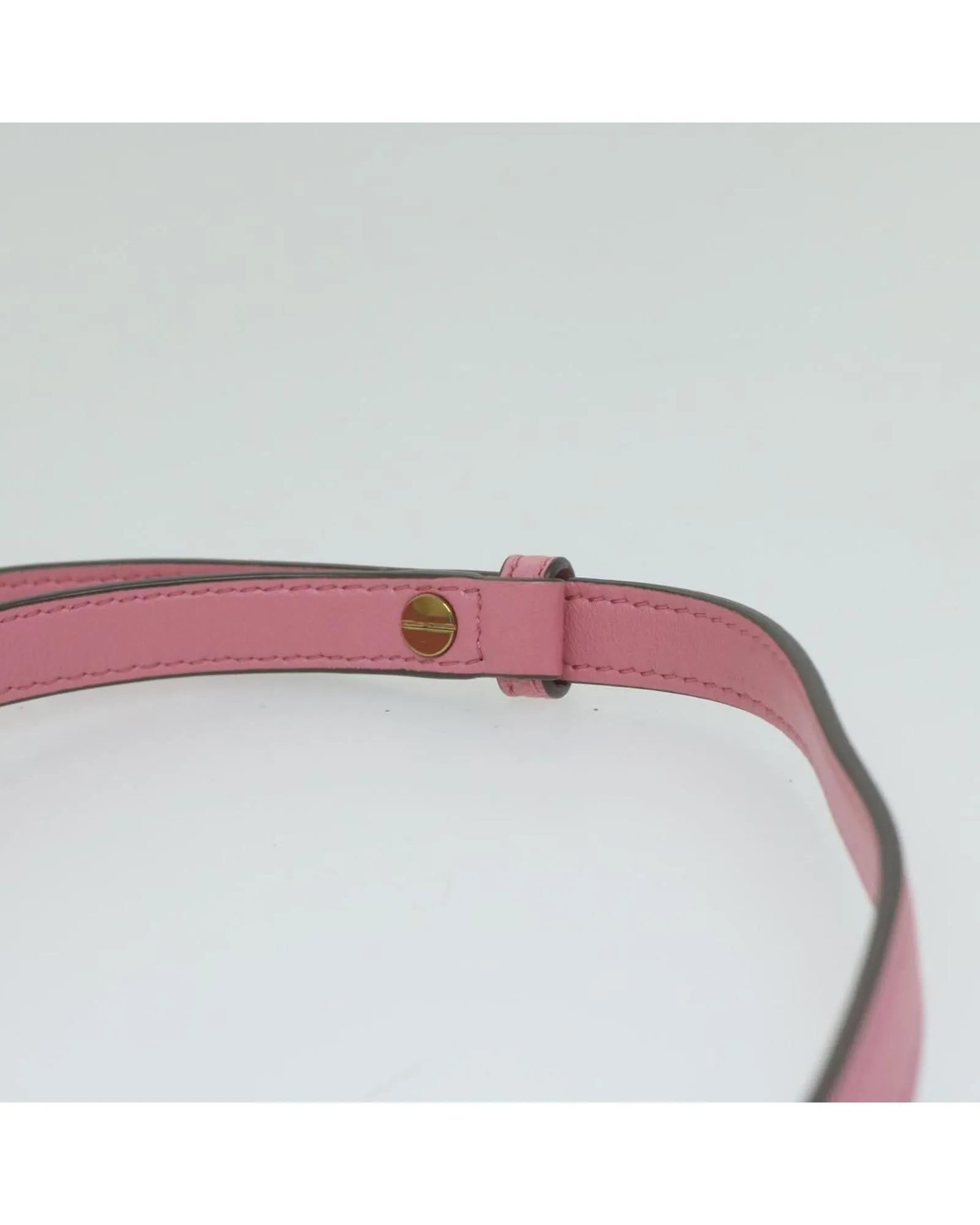 Quilted Leather Chain Shoulder Bag in Pink