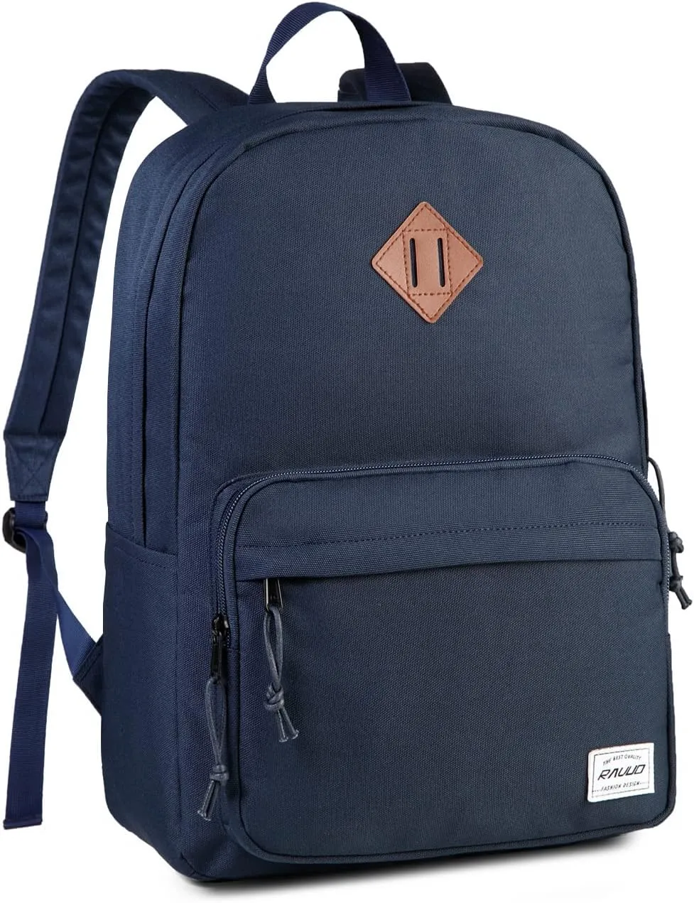 RAVUO School Backpack, Lightweight Classic Bookbag Casual Daypack for Men Women
