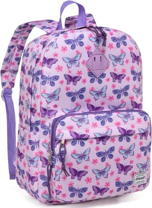 RAVUO School Backpack, Lightweight Classic Bookbag Casual Daypack for Men Women