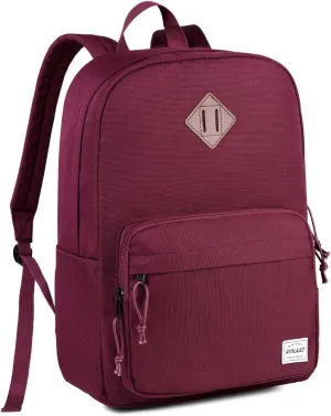 RAVUO School Backpack, Lightweight Classic Bookbag Casual Daypack for Men Women