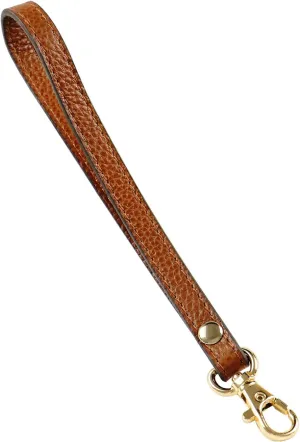 Replacement Coffee-classic Wristlet Strap Leather KeyChain Hand Strap for Clutch Purse Key Wrist Lanyard