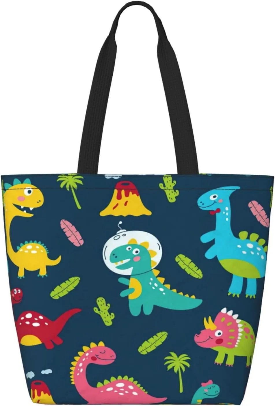 Reusable Shopping Tote Bag Women Casual Shoulder Handbag Multipurpose Portable Grocery Storage Bags
